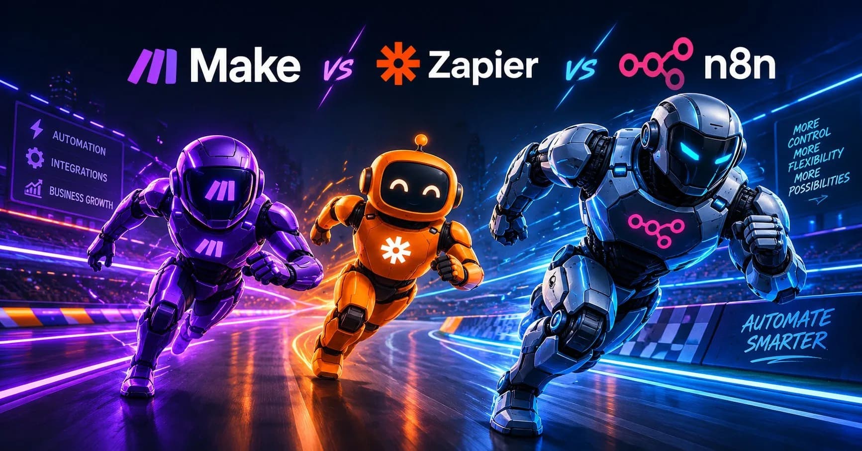 n8n vs Zapier vs Make: Which to Choose in 2026? n8n vs Zapier vs Make: Which to Choose in 2026?